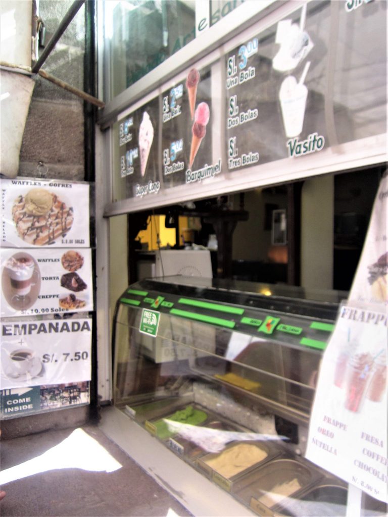 ペルー、クスコ、おいしい、アイスクリーム
